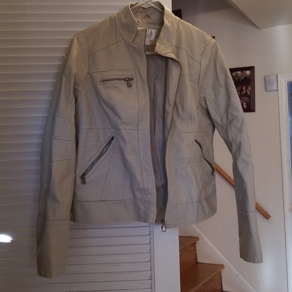 Faux leather jacket